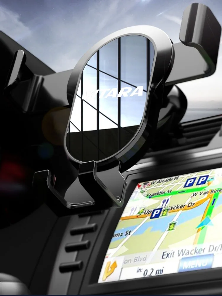 Gravity Car Phone Holder Mobile Phone Clip Holder Stand Bracket CD Slot for VITARA Auto Accessories
