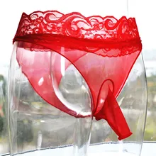 

3Pc/Men Transparent Stockings Triangle Underwear Invisible Summer Thin Silky Free Sexy New Lace Sissy Lingerie for Men Underwear