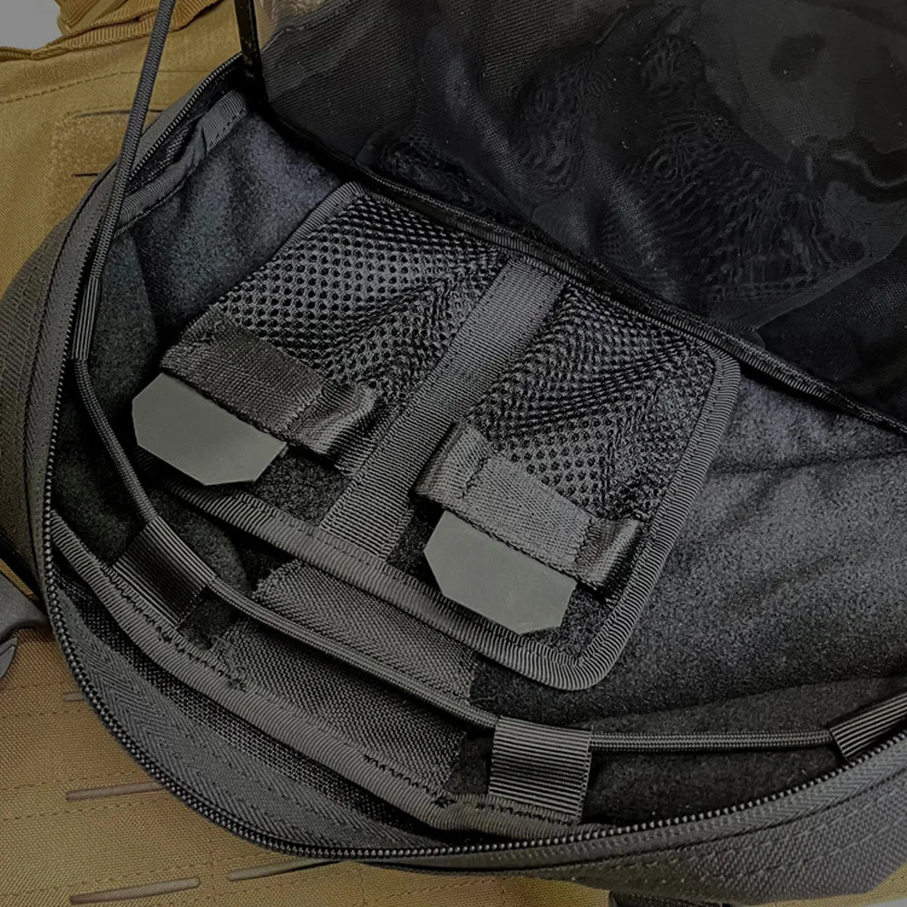 Tactical Hook Fasteners Pouch EDC Accessory Storage Mesh Bag Backpack Insert Pouch Modular Panel Organizer Admin Pouch 3