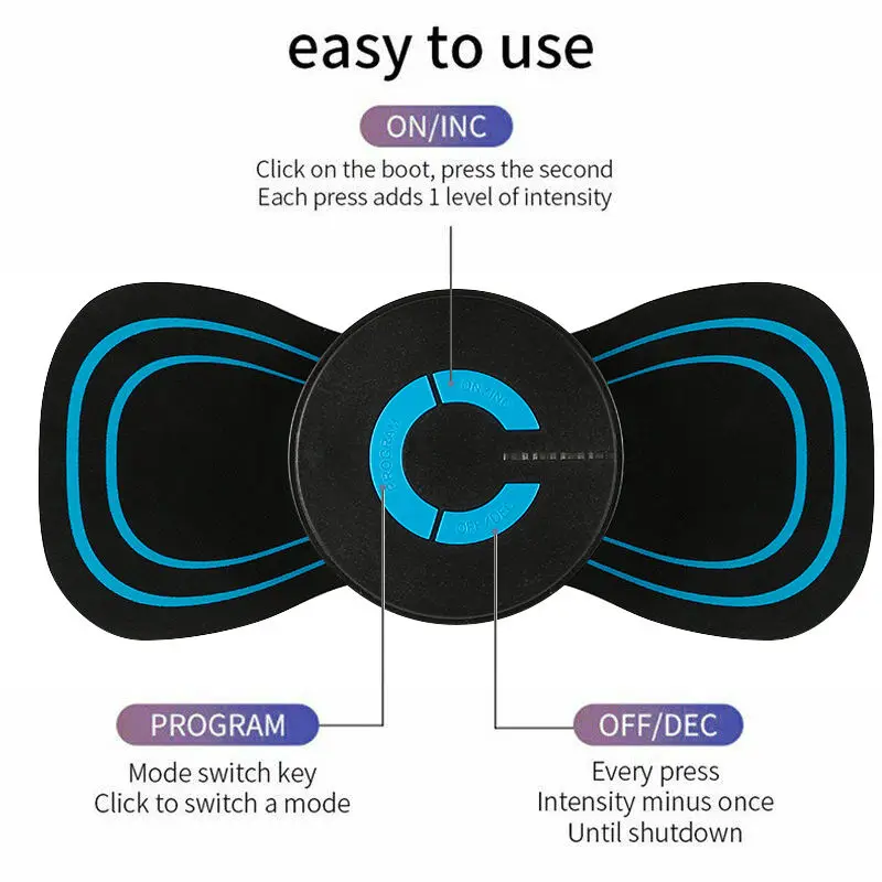Rechargeable Mini Muscle Massager for Pain Relief