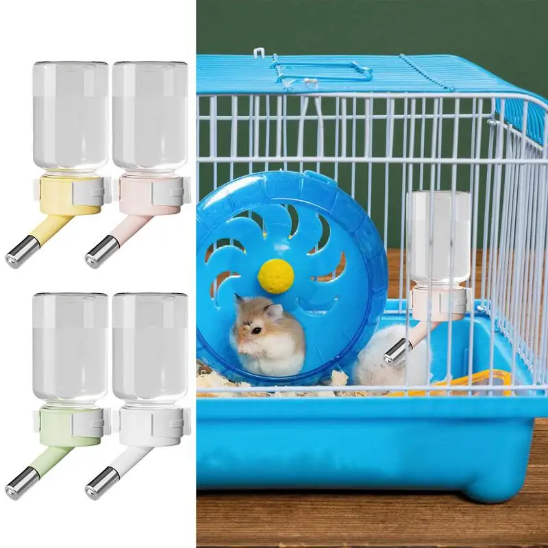 

Water Bottle for Hamster Not Drip Gerbil Water Bottle for Cage 80ml Small Animals Water Dispenser Hamster Water Feeder Bottle