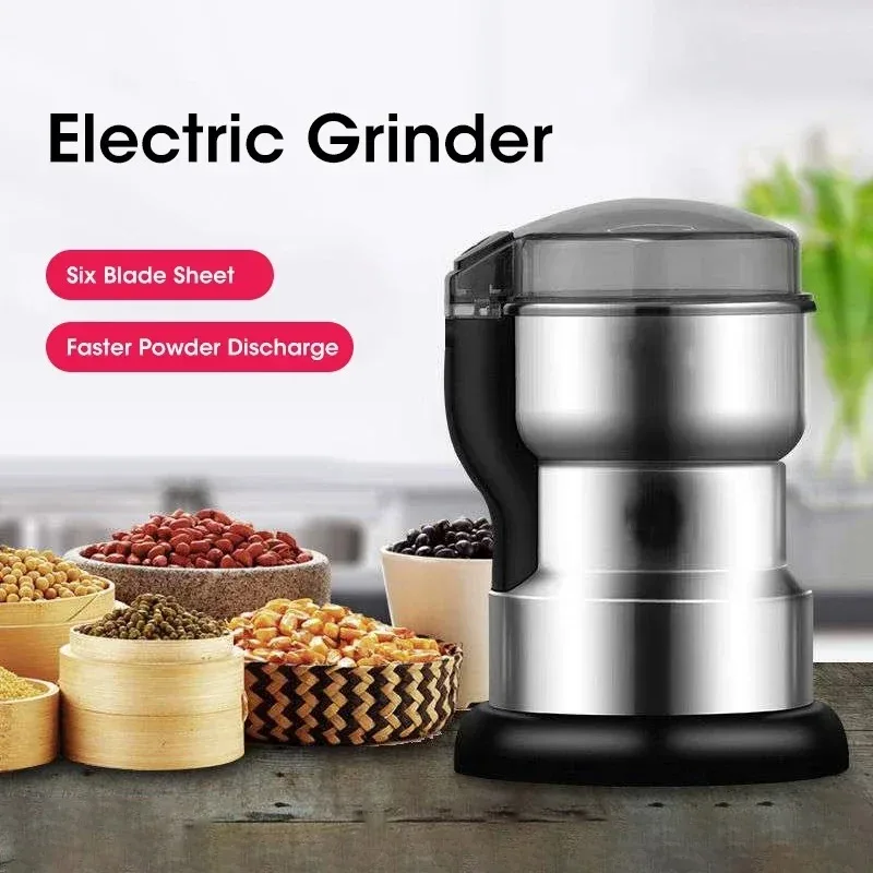 400W Multifunctional Electric Coffee Grinder for Beans Nuts Spices Grains Home Kitchen Grinder Machine 5