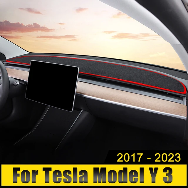 Pour Tesla Model Y 2020-2022 Housse De Tableau De Bord Tapis De