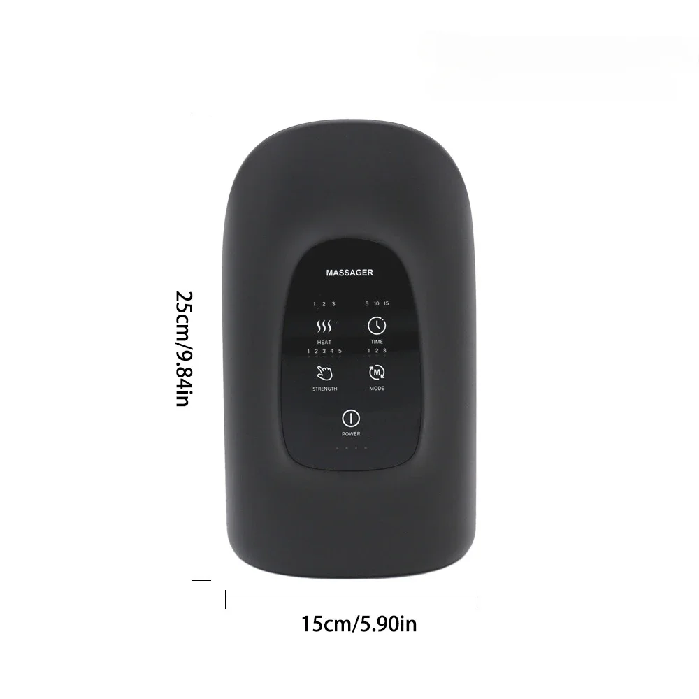 Cordless Electric Hand Massager for Home Use, Rechargeable Kneading Massager, Heat Air Compression Bag Wrap