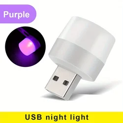 Eye - Friendly USB LED Reading Lamp - Portable Night Light & Book Lamp (Purple)