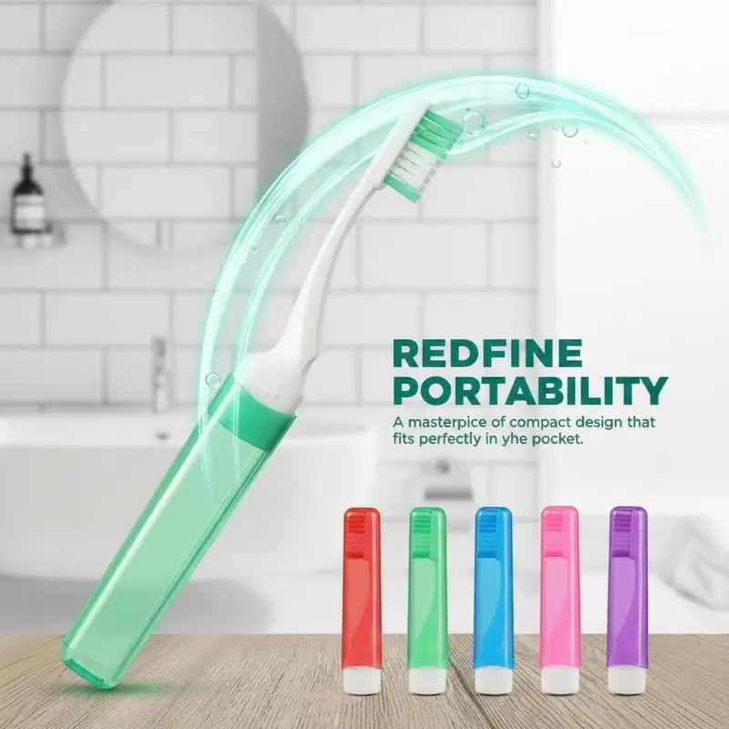 초극세사 접이식 칫솔 여행 필수 휴대용 세트 510개 비즈니스 여행용