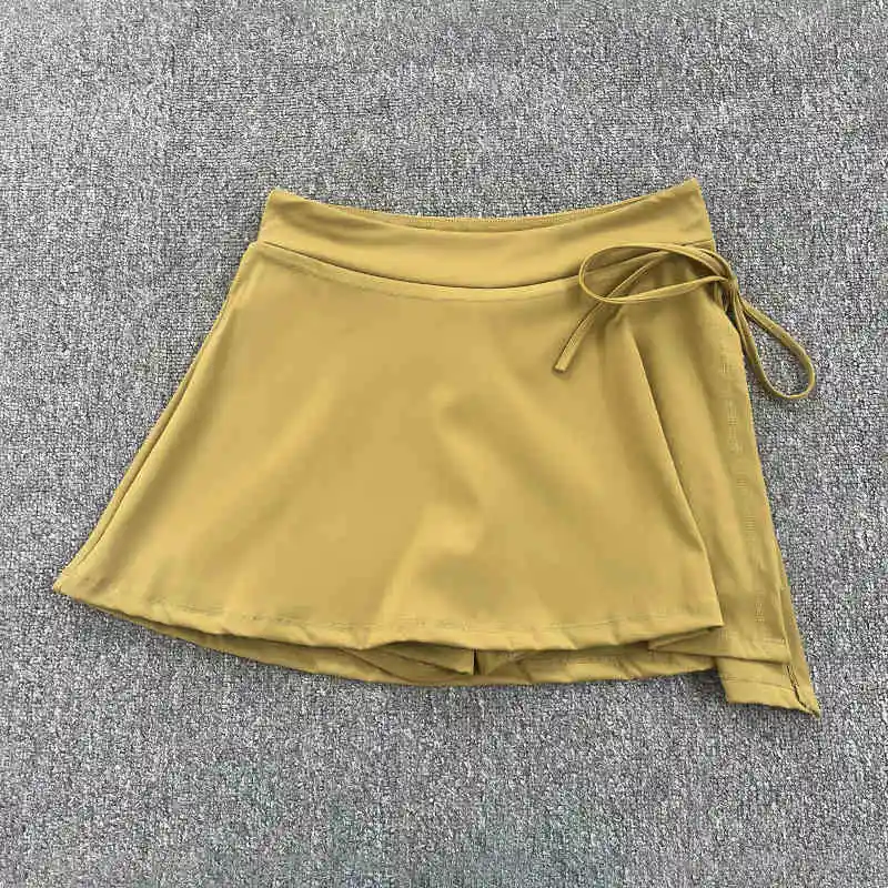 Hot Selling Blank Tennis Elastic Skirt for Ladies Indoor Sports Training Gym Wear Skirts Breathable Quick Dry Lawn Tennis Skirt