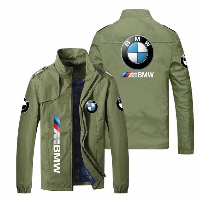 BMW 2025 New Cycling Zipper Jacket, BMW Logo Motorcycle Jacket, BMW Printed Zipper Jacket, Casual And Simple Men'sJ Jacket