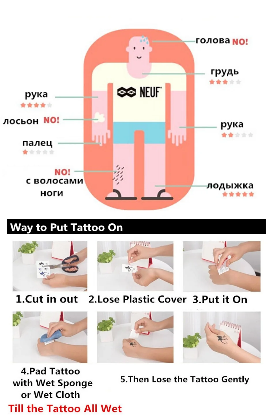 10 stile Tiger/löwe/schmetterling blume Wasserdicht Temporäre Tattoos Männer Flash Tatoo Aufkleber Tattoo Körper Kunst Henna Gefälschte tattoos – Detail 12