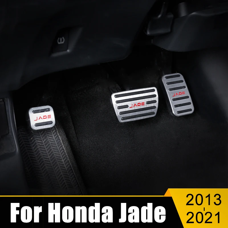 

For Honda Jade 2013 2014 2015 2016 2017 2018 2019 2020 2021 Aluminum Car Fuel Accelerator Brake Pedals Cover Pad Accessories