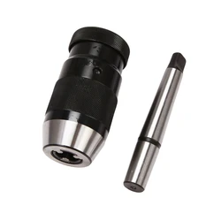 Mandrin de perçage 1 16Mm, serrage automatique, mandrin de perçage sans clé et arbre MT2 B18, convient à presque tous les perceuses et tours avec monture MK2 