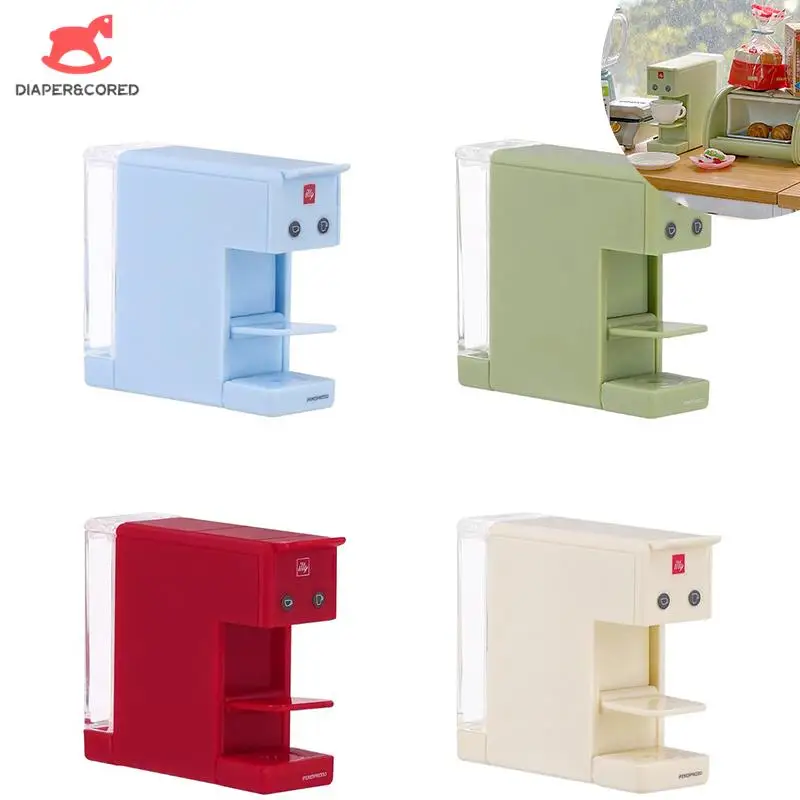 

1 шт., 1:12 имитация кукольного домика, кофейник, миниатюрная кофеварка, кукольный домик, кухонная мебель, модель для детей, ролевая игра, игрушка