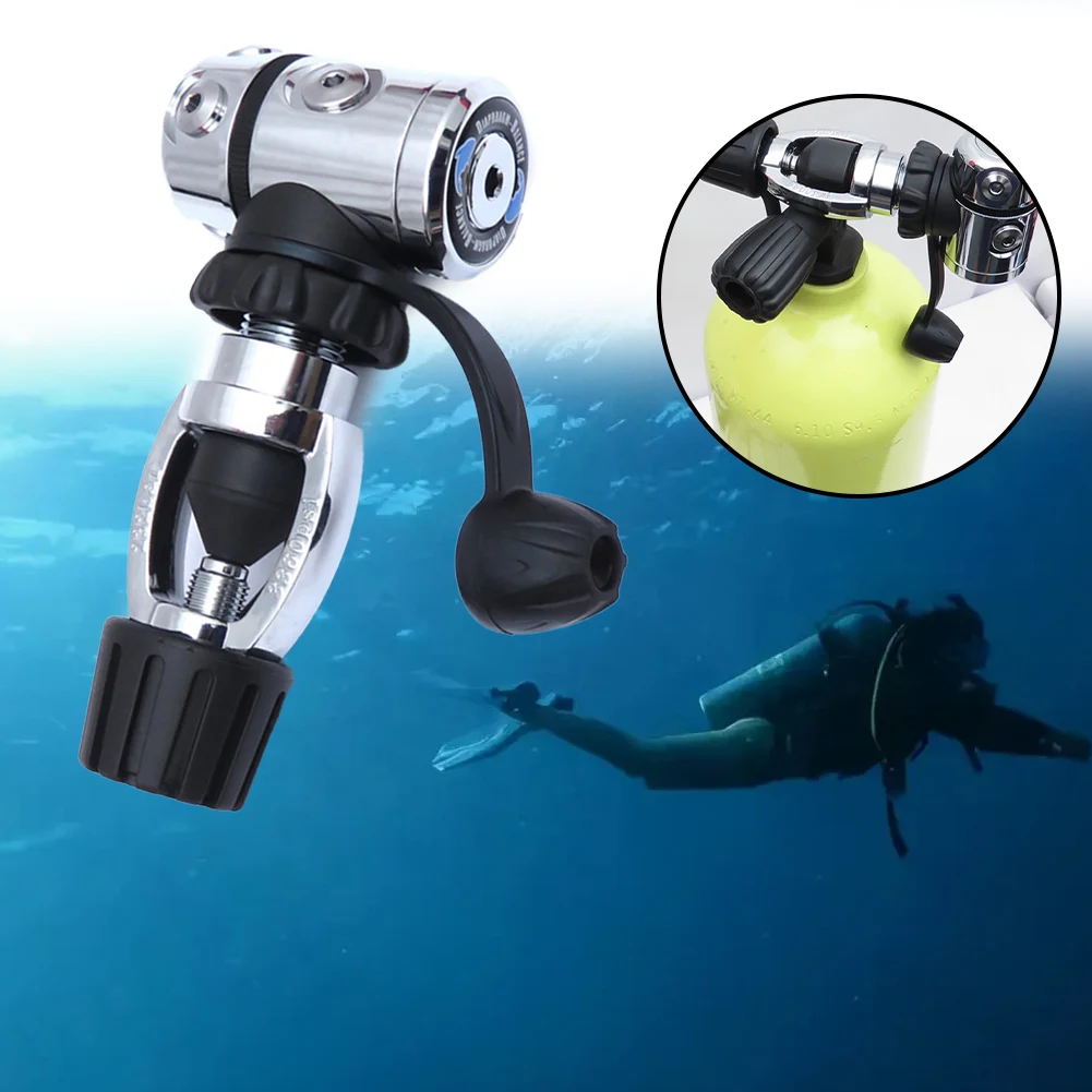 

Scuba Diving Din To Yoke Adapter For Din 1 Stage With Dust Cap Adaptor Valve 300BAR DIN To Standard Yoke