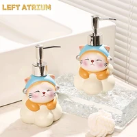 ขวดใส่สบู่เหลว ขวดใส่เจลล้างมือลายแมวเพิร์ล ขวดกดลายการ์ตูนน่ารัก ขวดใส่โลชั่น ขวดใส่แชมพู 3