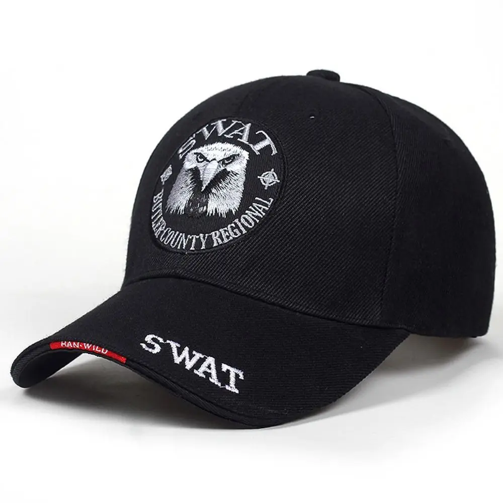 Eagle Swat Stickerei Baseball mützen verstellbare Outdoor-Sportarten schnell trocknende Trucker Caps Sonnen hüte Männer Frauen – Detail 5