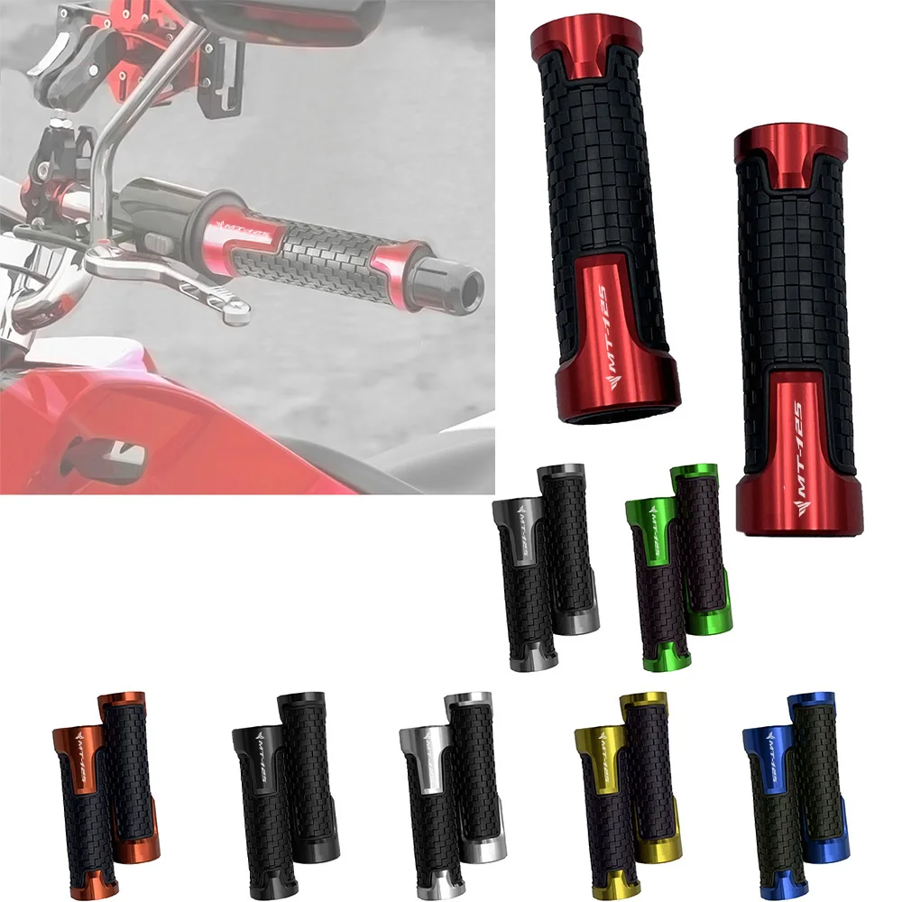 

Motorcycle CNC Accessories 22mm Hand Grips Rubber Gel Handle Grip Handlebar Fit For YAMAHA MT25 MT-25 2015-2021 MT 25 2019 2018