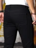 Man Pants Retro Washing Zipper Stretch Jeans Casual Slim Fit Trousers Male Plus Size Pencil Pants Denim Skinny Jeans for Men 6
