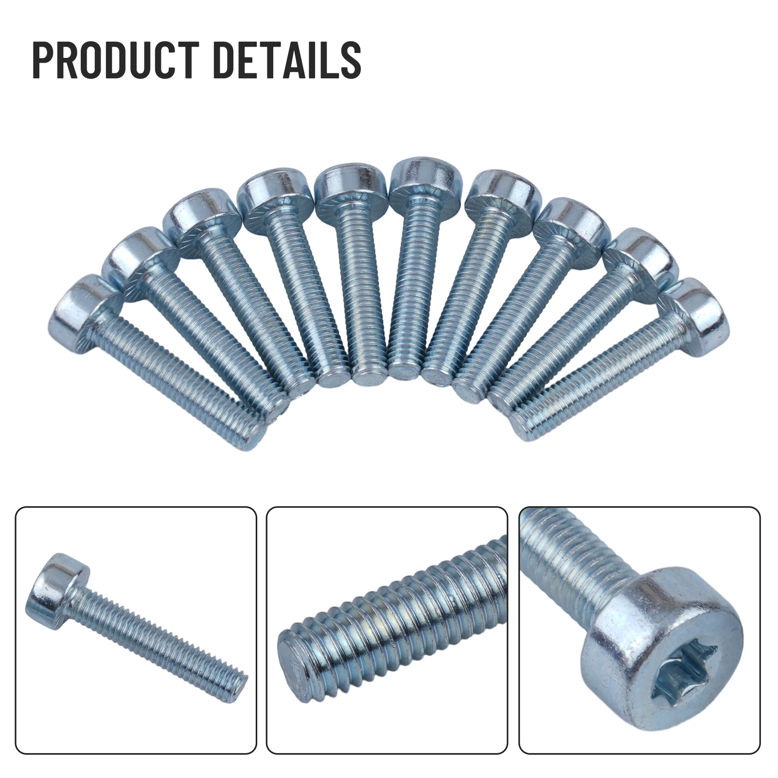 10PCS T27 Torx Screws MM 25MM Bolt Screw IS-M5x25 For Stihl 9022 341 1050 Trimmer Replacement Spare Parts Garden Power Tools