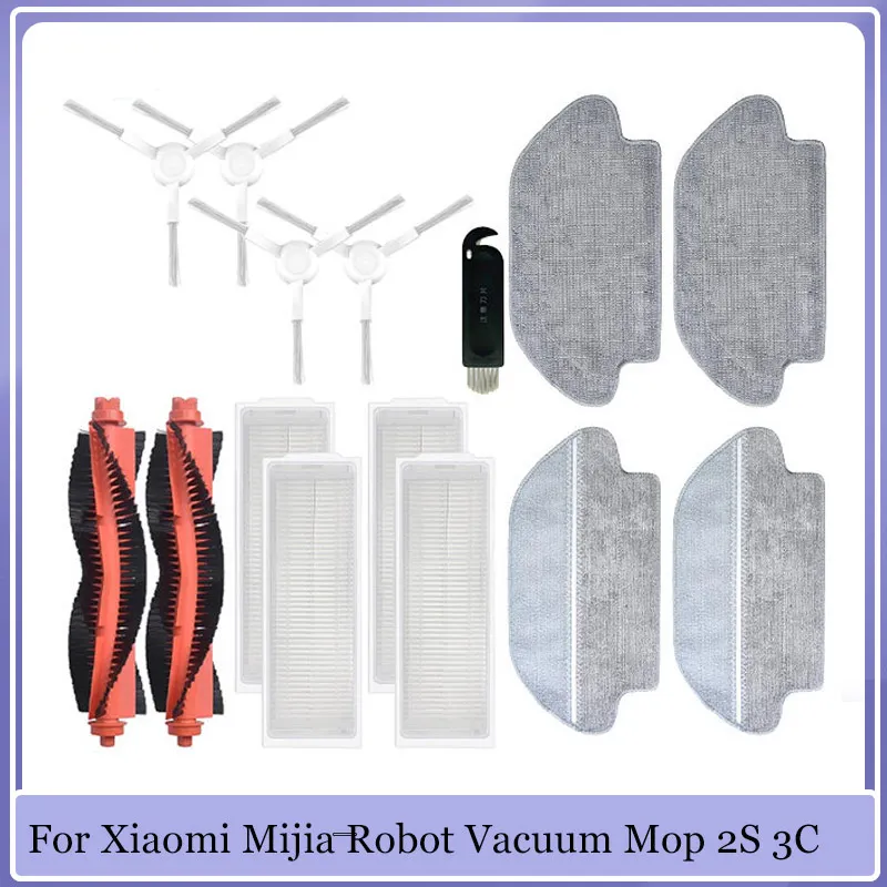 Accessori Per Xiaomi Mijia Robot Vacuum Mop 2S 3C Mi Robot Vacuum Mop P Parts Muslimyj02Ym Spazzola Laterale Principale Filtro Hepa