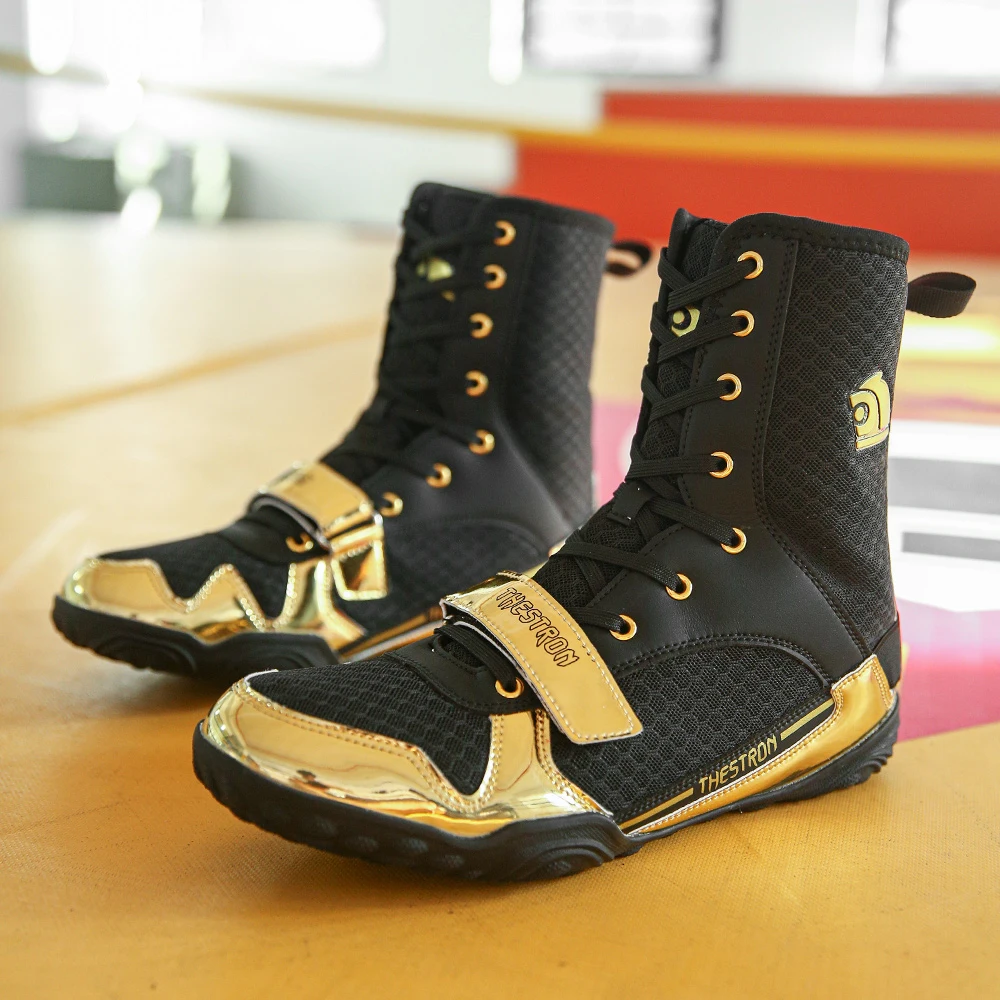 Quality Men's Wrestling Shoes Non-slip Couple Wrestling Shoes Comfortable Men's Sneakers Lightweight Sneakers