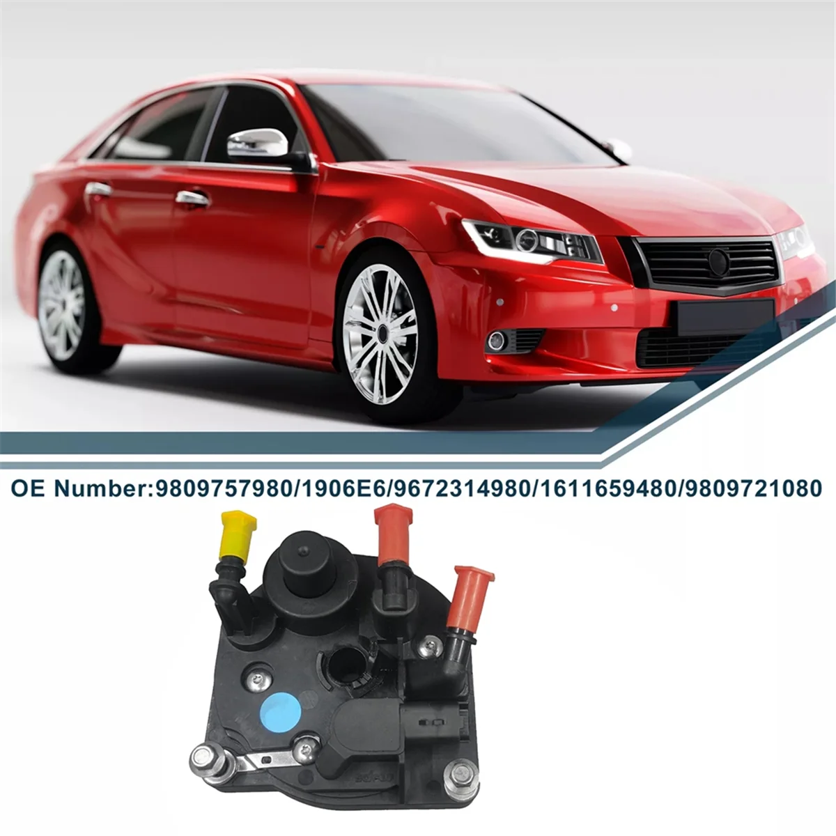 Fuel Filter 9809757980 Fuel Filter Head Housing Cover for Citroen C3 C4 C5 Peugeot 207 208 3008 5008 9672320980 Diesel Filter Cap