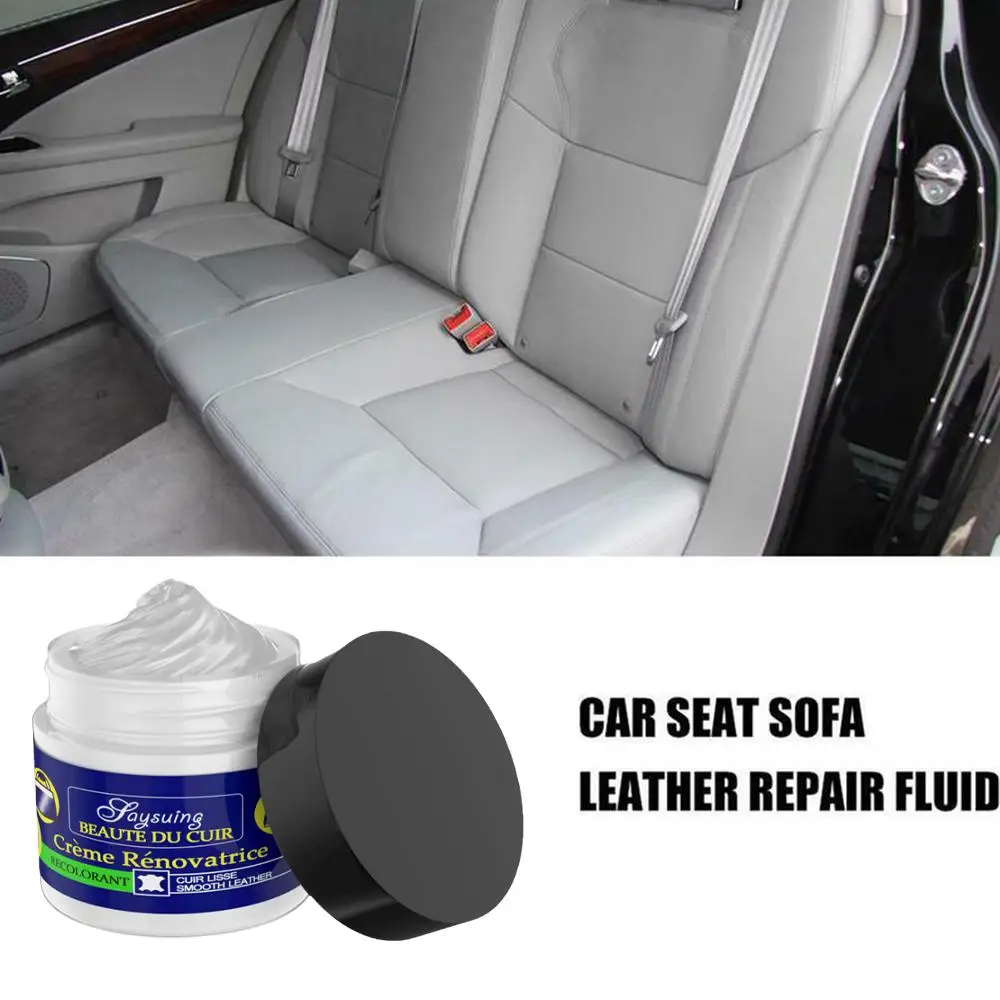 Car Seat Leather Repair Kit Car Seat Leather Restoration Vinyl Repair Kit Auto Scratch Leather Sofa Cracks Seat Car Holes Cream Repair Liquid