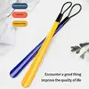 1pc Extra long flexible plastic shoe horns do not require bending durable shoe spoons for pregnant women wearing shoe assistants 1