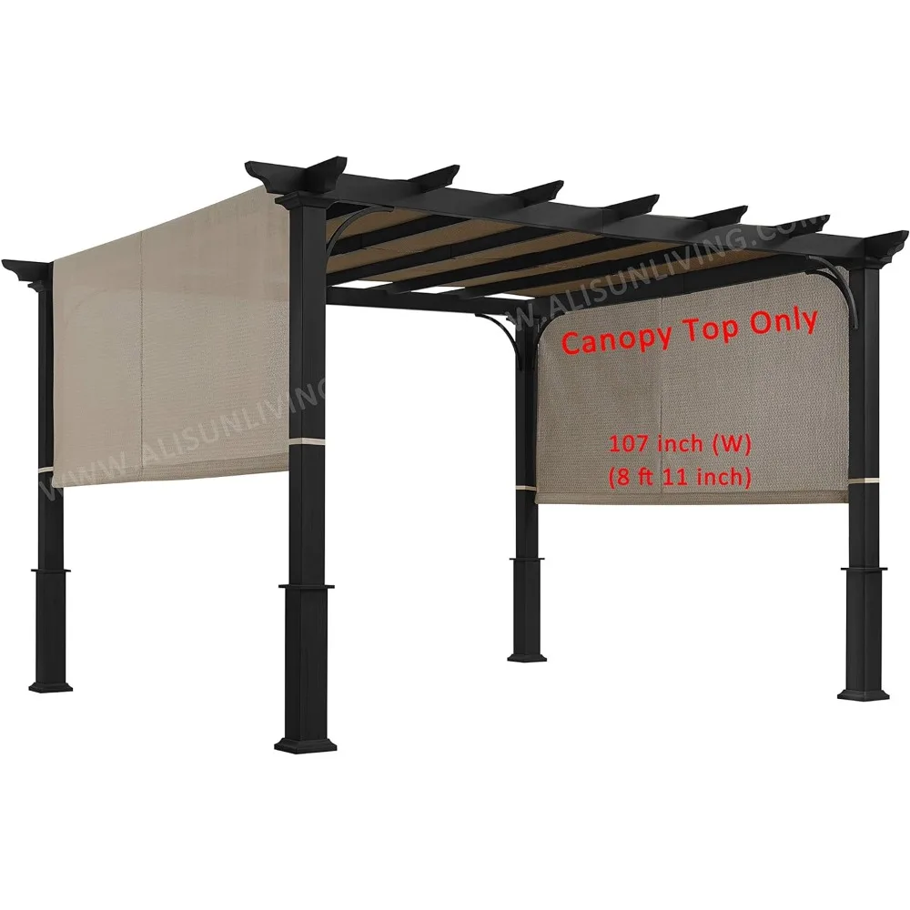 

Replacement Canopy (with Ties) for The 10 FT Pergola #S-J-110 & TP15-048C (Beige) (Canopy TOP ONLY)