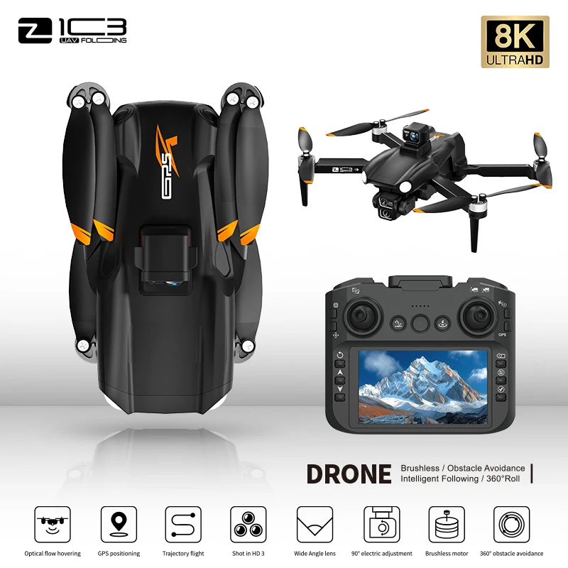 Nuovo Originale Z103 Drone 8K 5G GPS Professionale HD Fotografia Aerea Aereo di Controllo Remoto HD Doppia Fotocamera Quadcopter Giocattolo Drone - Image 5