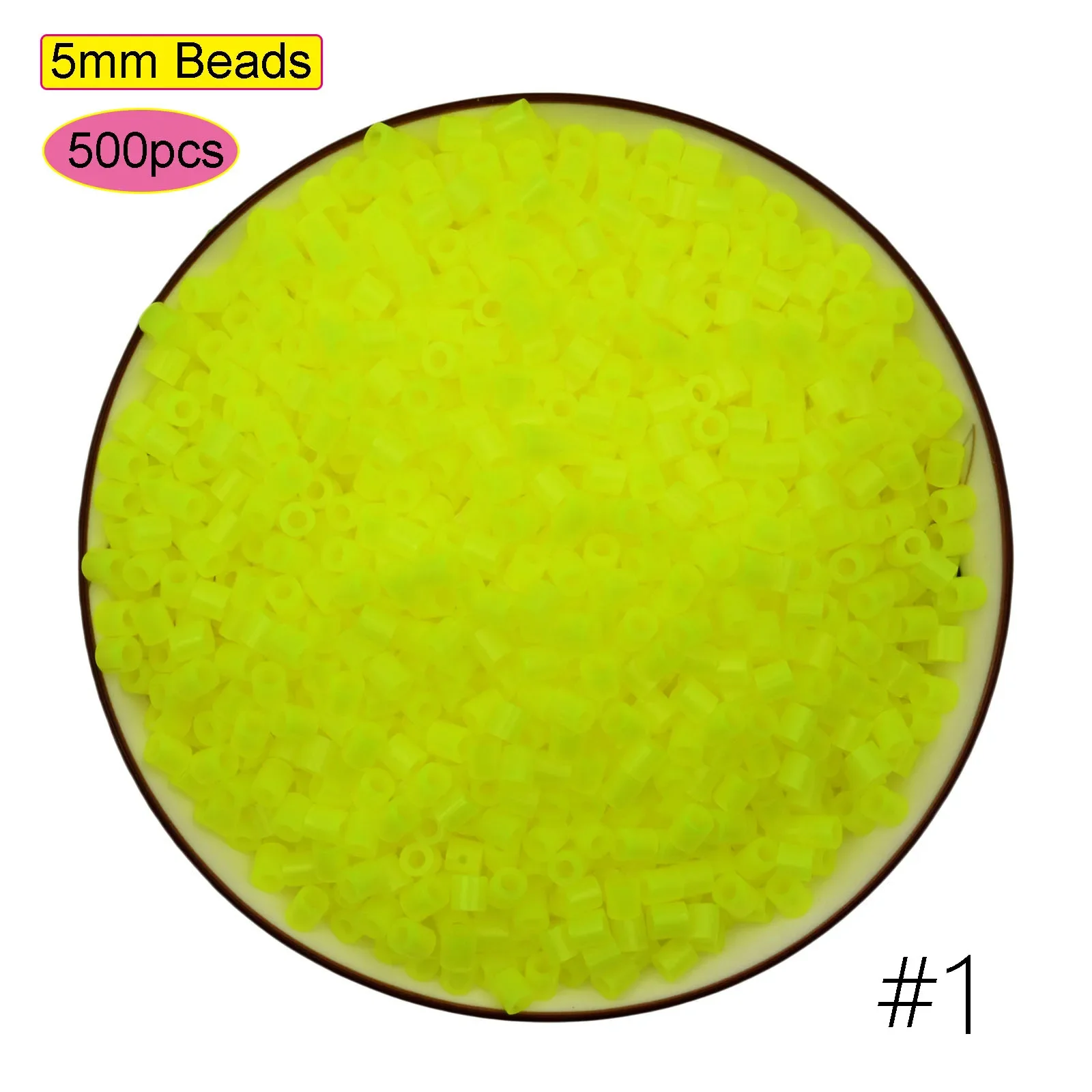 500PCS Multicolor Hama Beads for Kids – DIY Puzzle and Pixel Art Toy Set