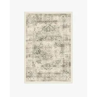 Vintage Traditional Oriental Floral Medallion Blue Area Rug Ethnic Style Living Room Large Area Rug Home Bedroom Decorative Rug 2