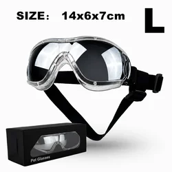 UV Protective Dog Goggles with Dual Strap & Individual Packaging - Ideal Outdoor Travel Photo Props (CL - S-(L))