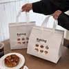 StoBag 10pcs Non-woven Insulation Tote Bag Fabric for Bread Cake Food Package Baking Keep Warm Delivery Reusable Portable Pouch 5