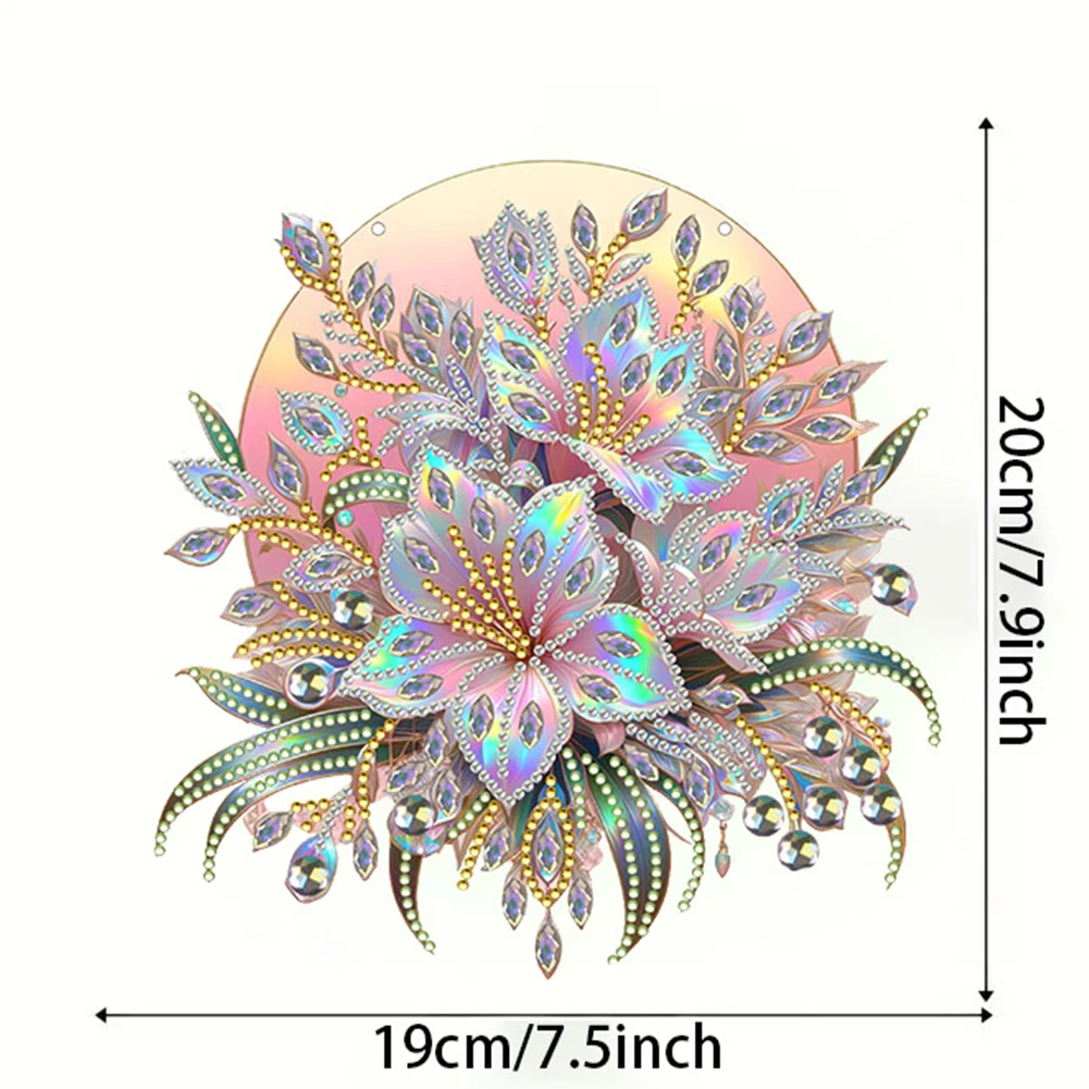 Acrylic Animal Shoes Flower 5D DIY Diamond Painting Dots Pendant Rhinestone Diamond Art Window Pendants for Garden Window Decor diamond painting diamond art painting kit diamond painting set