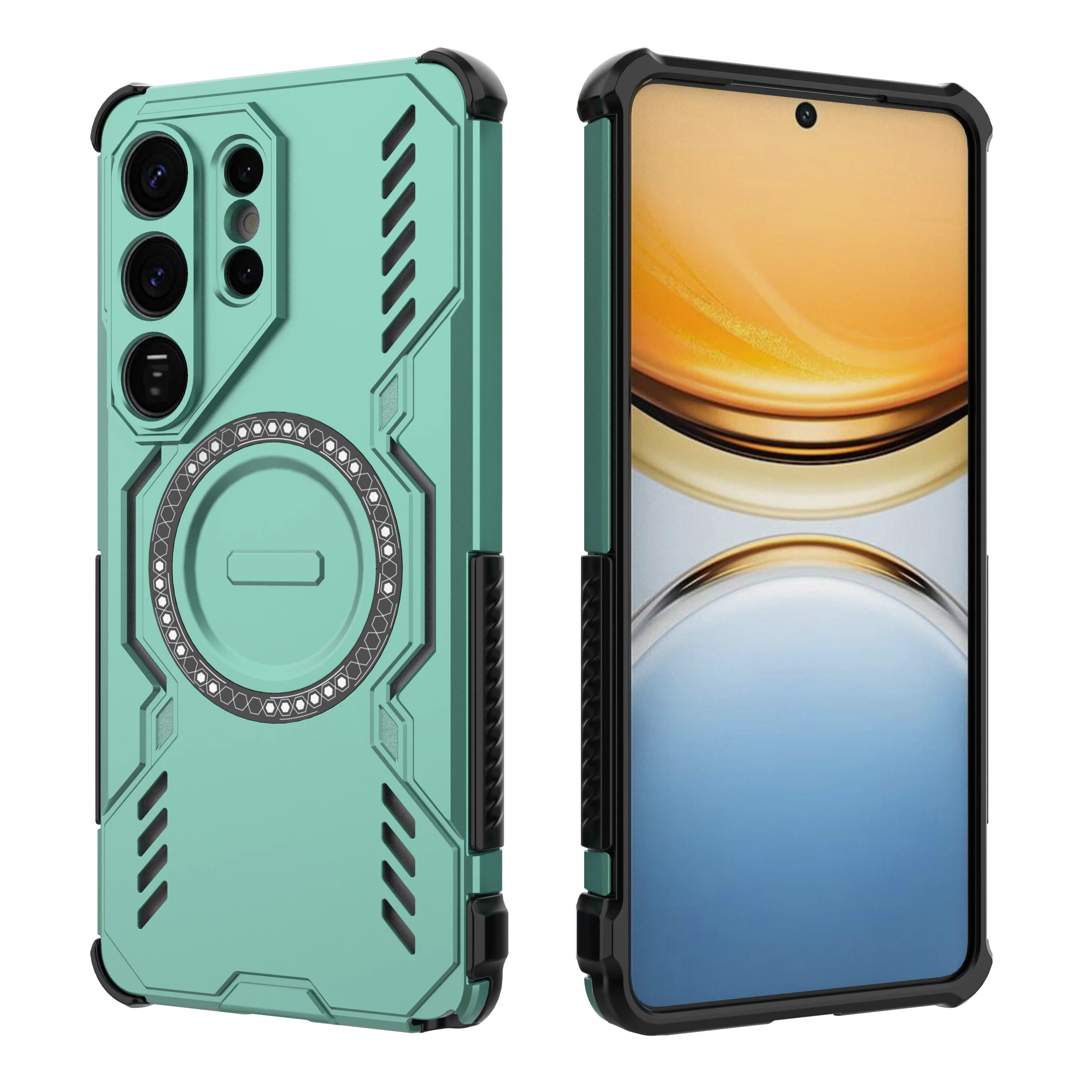 Magnetic Armor Case with Mag-safe and Heat Dissipation Shell