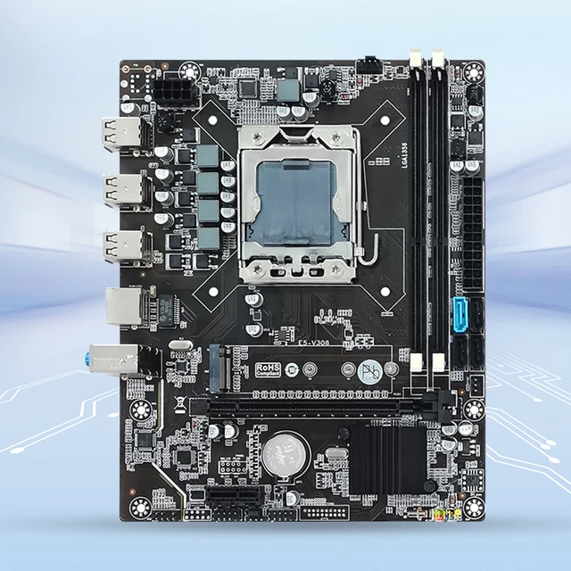 X79 Motherboard Set DDR3 Memory LGA 1356 Gaming PC Mainboard Dual Channel Computer Motherboard 1866MHz SATA2.0/3.0 M.2 Interface