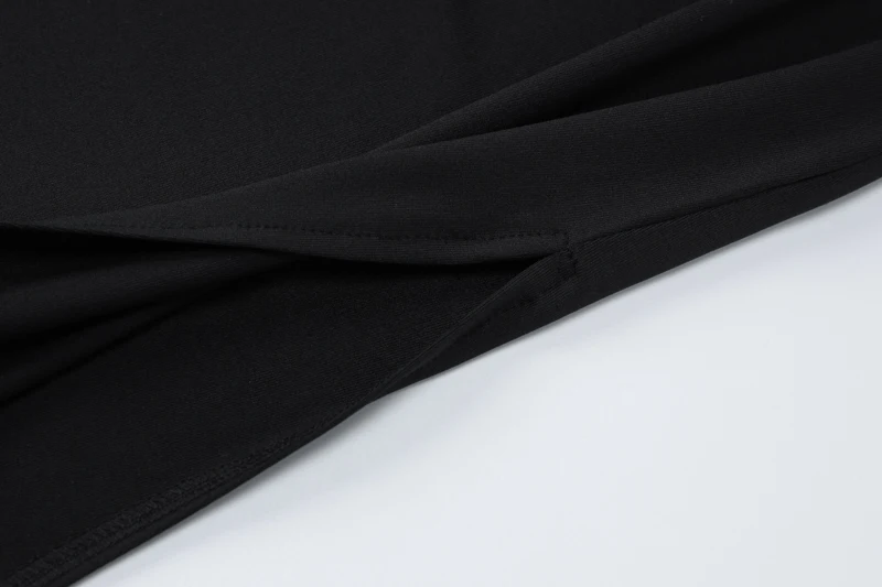 Elegant Basic Long Sleeve Solid Hole Backless Slit Split Women'S Dresses Party Club Evening Wholesale Winter Clothes