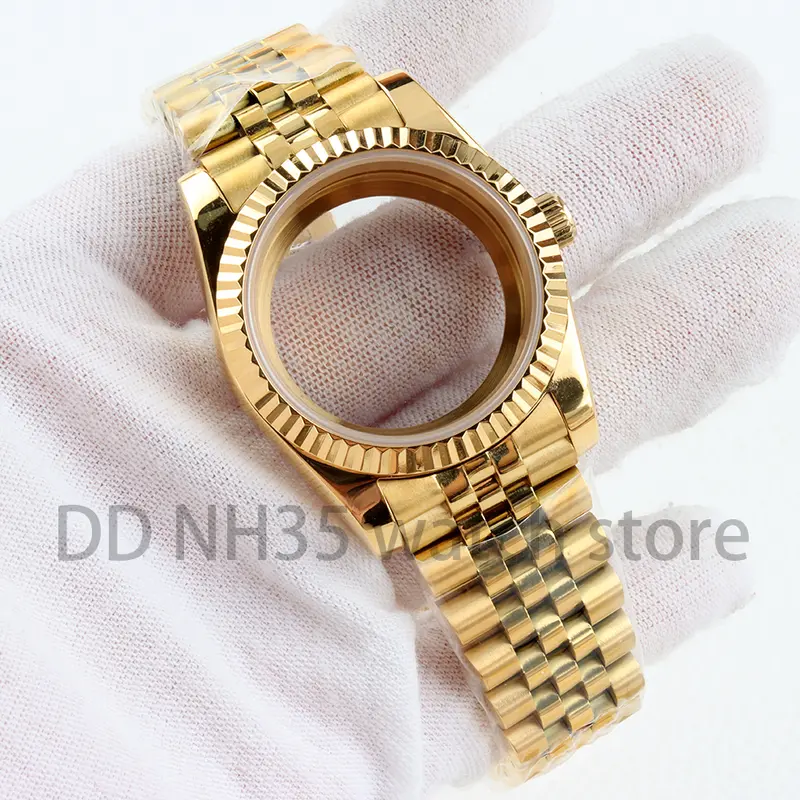 36mm/39mm NH35 Watch Case Sapphire Glass 20mm Solid 316L Stainless Steel Bracelet for Datejust NH35 NH36 Movement 28.5mm Dial - Image 22
