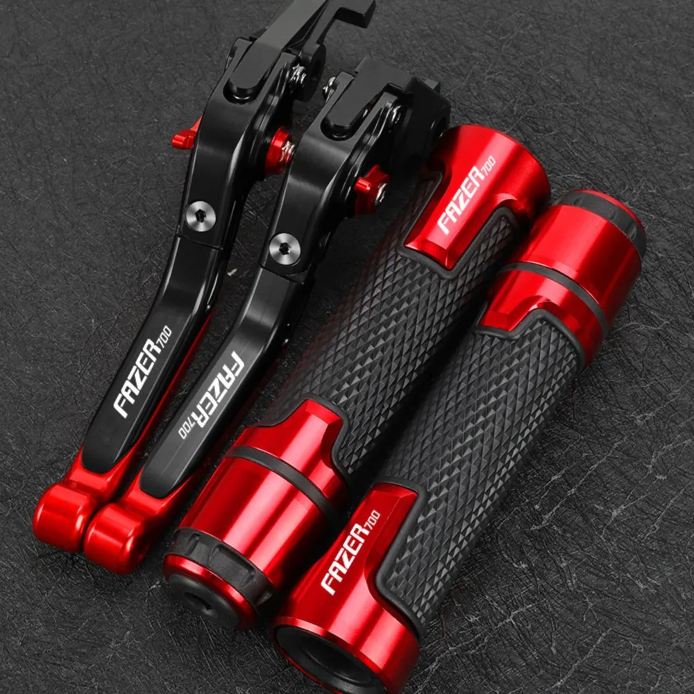 

Motorcycle Accessories FOR YAMAHA FAZER 700 FAZER700 1986-1987 Folding Brake Clutch Levers Handlebar Grip Handles bar Hand Grips