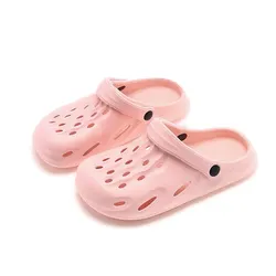 Women's Lightweight EVA Clogs - Summer Casual Anti-Slip Beach Slides - 39 (Pink)