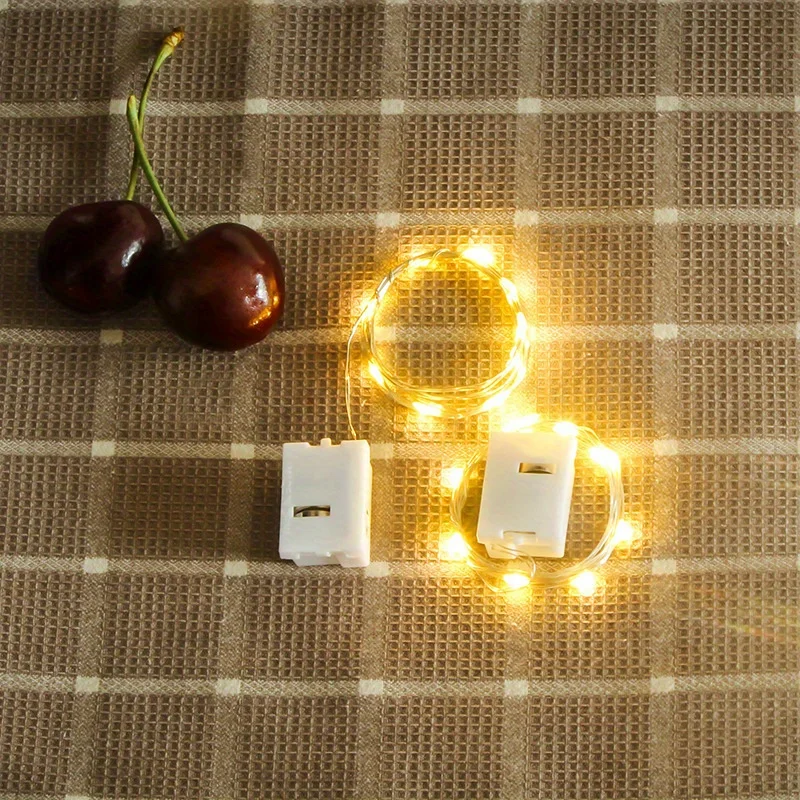 Whimsical LED Fairy String Lights - 3 Modes, Silvery Wire, Battery Operated