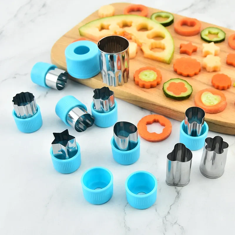 Vegetable Cutter Shapes Stainless Steel Durable DIY Fruit Cookie Stamps Cake Food Cutting Mold Kitchen Tool Vegetables Cutter