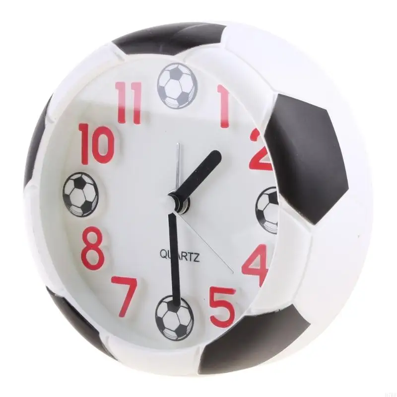 H7BF Desktop Soccer Ball Alarm Clock Decorative Football Ball Shaped Alarm Clock For Bedsides Bedroom Birthday Fans Gift 3