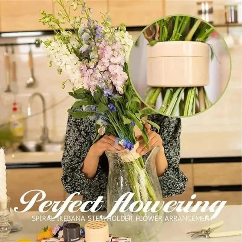Spiral Ikebana Stem Holder Spiral Stem Holder For Vases DIY Bouquet Twister Flower Arrangement Flower Arranger