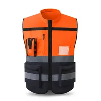 Sleeveless Hi-Vis Reflective Work Jacket