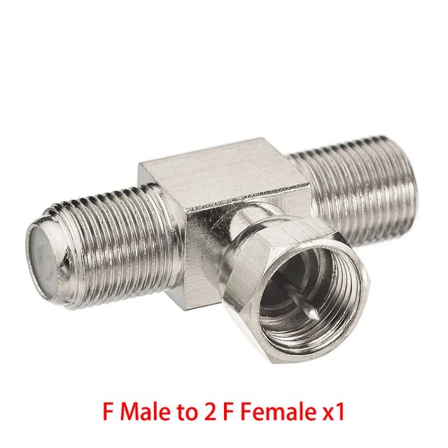 Adaptador De Conector UHF A Conector F Hembra, 2 Unidades, Adaptador De