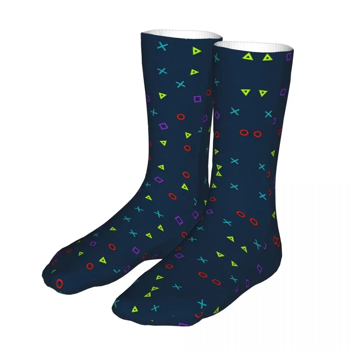 

Cartoon Colorful Game Controler Women Socks 2023 Men Ps Video Game Lover Bike Sock
