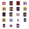 1 Pair Basketball Fitness Wristband Sport Sweatband Number 24 Sweat Wrist Support Brace Suitable For Gym Volleyball Safety Wrist 3