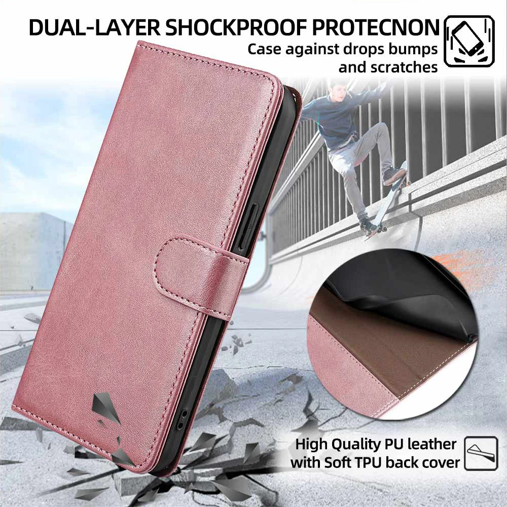 OPPO A98/A96 Leather Wallet Case 4