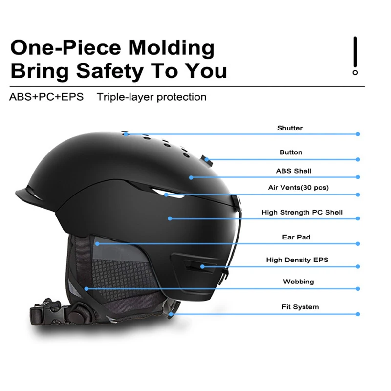 MONU Sports Ski Helmet Image 3